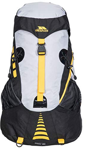 Trespass Inverary 45 Litre Black Travel Backpack with Waterproof Cover