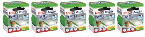 Tesa forradas de – Juego de 5 cintas adhesiva extra power 38 mm x 2,75 m verde