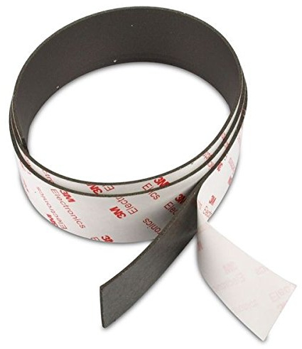 1m Power-Magnetband aus Neodym (magnets4you) - 1000 x 30 x 1,5 mm Rückseite selbstklebend mit 3M Kleber, stark magnetisch + zuschneidbar, 4X stärker als normales Magnetband