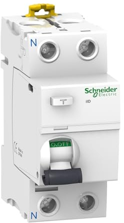 Schneider Electric - Acti9, iID interrupteur différentiel 2P 40A 100mA type AC - A9R12240