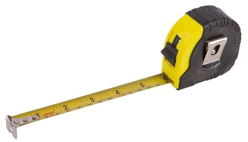 Blackspur - Retractable Tape Measure with Cover - 5m x 18mm - Yellow