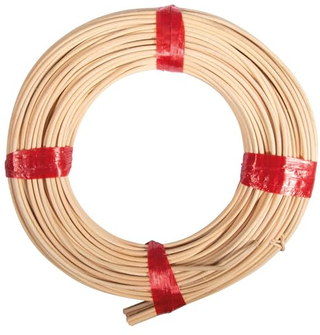 Rayher Hobby 6502700 Peddigrohr, natur, 1A Rotbandqualität, 2,8 mm ø, Nr. 7, Rolle 125 g (ca. 35 m), Flechtrohr, Flechtmaterial, Beige