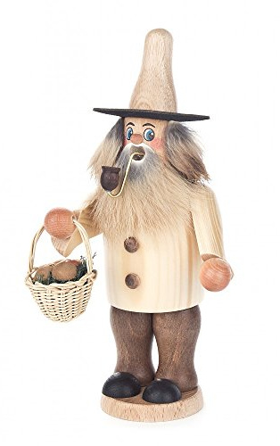 Räuchermännchen Pilzsucher - 20,5cm - Original Erzgebirge Räuchermann - Dregeno Seiffen