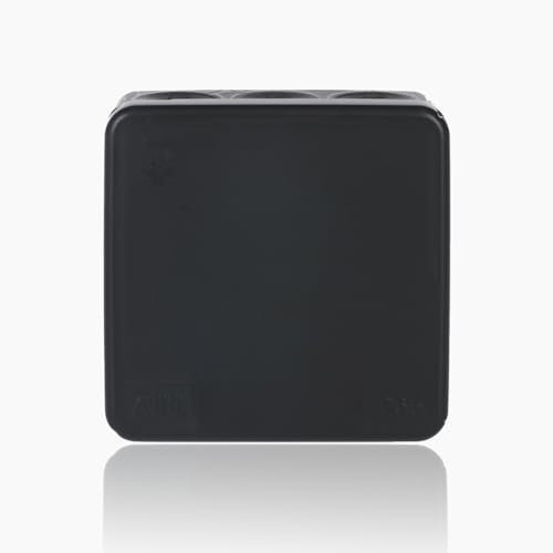 ABB EcoSolutions AP9M Black Colour Junction Box IP65 • 86x86x39mm • Waterproof Electric Cable Connector Unit • Recycled Plastic • Shockproof Sealed Enclosure