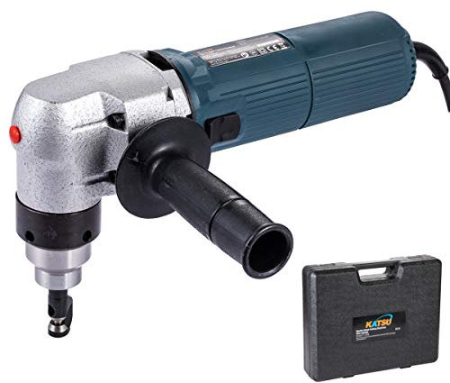 KATSU Elektrischer Knabber Blechknabber 625W Industrie Blechschere Blechnibbler Nibbler Schneidet 2,5 mm Stahlplatte, zum Schneiden Edelstahl Kupfer Aluminium 100460