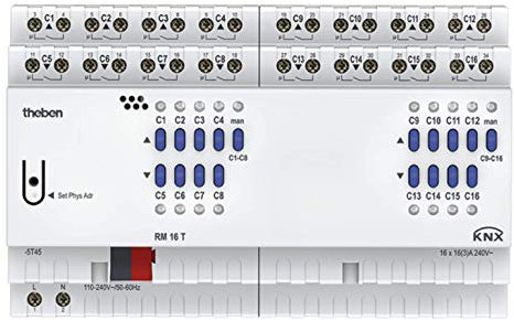 Theben RM 16 T KNX Schalt/Jalousieaktor 8/16-fach, 4940205