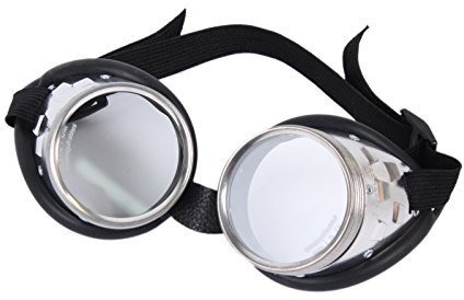 WELDINGER Schraubringbrille/Korbbrille mit klaren Gläsern VSG Sicherheitsglas splitterfrei