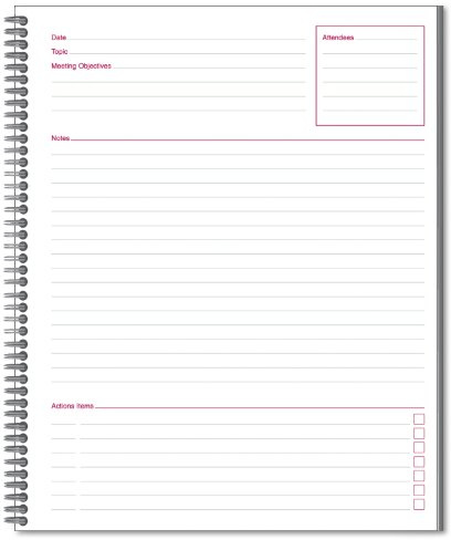 Mead Cambridge Limited Meeting Notebook, 8 1/2 x 11, 80 Ruled Sheets, EA - MEA06132