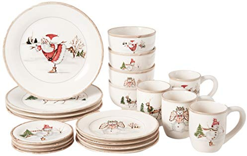 Christmas Twig 20 Piece Dinnerware Set