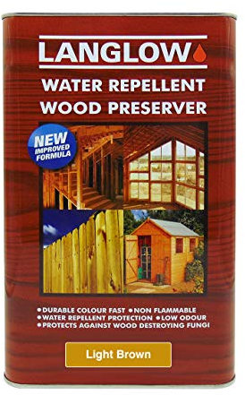 Palace Langlow Wood Preserver 5L, Light Brown
