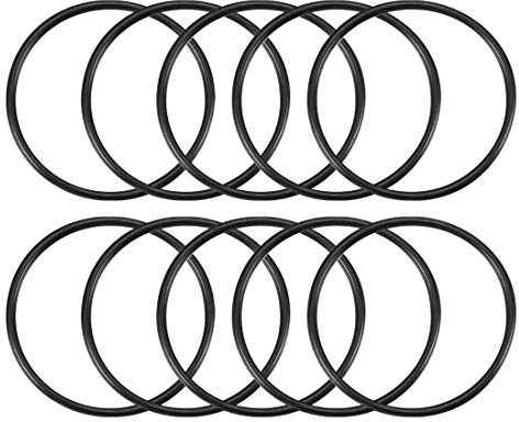 sourcing map O Ringe Dichtungsringe 46x41x2,5mm NBR 10 Stück | Wasserhahn Spülventile Waschbecken Duschablauf Hydraulik Rohrschlauch Rund Gummi Dichtung O Ring Seals Unterlegscheibe