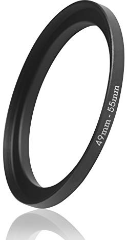 Ares Foto® Step Up Filteradapter Adapter Ring. CNC-gefrästes Aluminium. Kompatibel mit Objektiven Aller Hersteller: Canon Sony Nikon Fujifilm Olympus Pentax Leica Tamron Sigma (49mm – 55mm)