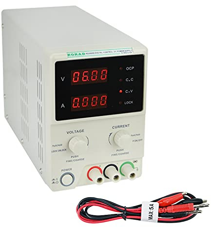 KORAD KD3005D - Fuente de alimentación Lineal Ajustable de precisión Variable de 30 V, 5 A CC, Grado de Laboratorio regulado digitalmente..
