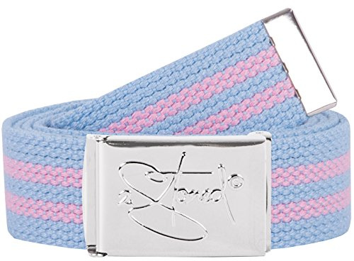 2Stoned Hosengürtel Stoffgürtel Unisex, Chromschnalle Classic, 3 cm breit für Damen und Herren