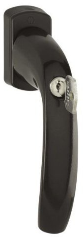 HOPPE Fenstergriff duraplus New York in Aluminium dunkelbraun /abschliessbar/ (mit TBT1)
