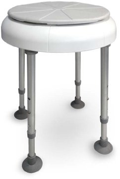 Drive Medical, drehbare Sitzfläche Duschhocker Delphi, weiß