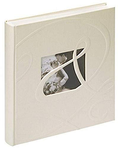 walther design album fotografico bianco 28 x 30,5 cm copertina in lino con ritaglio di copertina, album di nozze Ti amo UH-122