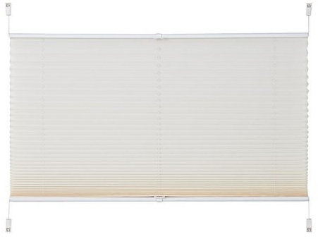 MY HOME Plissee/Faltenstore, my home, »Laholm«, Lichtschutz, Fixmaß, ohne Bohren natur Stufenlos verstellbar (H/B: 130/40 cm)