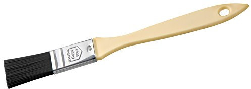 Zenker Teflon®-Backpinsel 21 cm PATISSERIE, Pinsel zum Kochen und Backen, Ideal zum Einfetten und Glasieren, (Frabe: Schwarz/Silber/Creme), Menge: 1 Stück