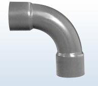 PVC-Bogen 90°, 1x Klebemuffe, 50 mm