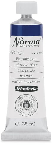 Schmincke – Norma® Professional - feinste Künstler-Ölfarben, Phthaloblau - 35 ml