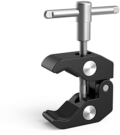 SMALLRIG Super Clamp with 1/4 and 3/8 Thread for Cameras, Lights, Umbrellas, Hooks, Shelves, Plate Glass, Cross Bars, etc - 735