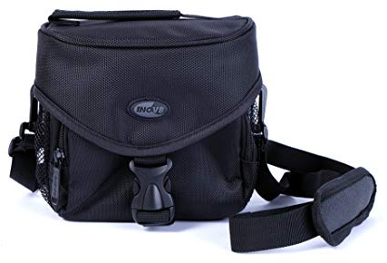 Inov8 Universal Protective Camera Case for Bridge/SLR/DSLR Zoom Cameras and Lens. + Accessories with Cross Body Strap. To Fit Sony, Canon, Fujifilm, Nikon Olympus Pentax
