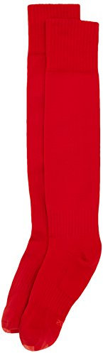 Mitre Mercury Chaussettes de football unies pour adultes | Tenue d’équipe de football | Chaussettes longues légères | Chaussettes de sport respirantes, Senior, Rouge vif (40-46)