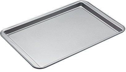 Kitchen Craft KC2BK6 Teglia Antiaderente da Forno, 43x29x1.5 cm, Argento