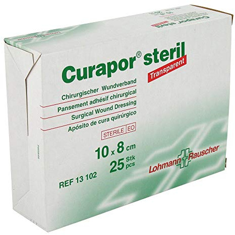 CURAPOR Wundverband steril transparent 8x10 cm 25 St
