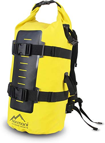 normani Wasserdichter Rucksack mit Seesack-Verschluss 40 Liter Gelb 40 Liter