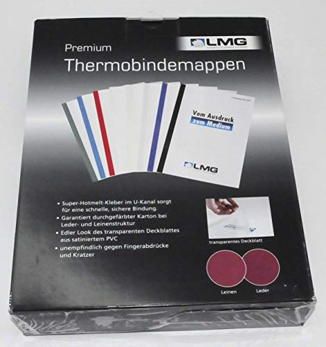 50 LMG Thermo - Bindemappen Lederstruktur / blau / 6,0 mm / 40-55 Blatt / DIN A4