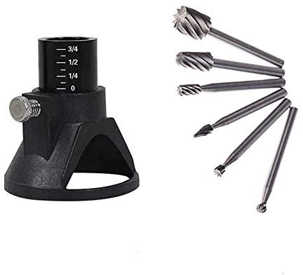 6 pz HSS Routing Router Bit Burr con Trapano Intaglio Rotativo Locator Set Suit Rotary Troppo