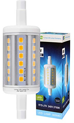 J78 LED Bulb Replacement Energy Saving Security & Pir Flood Light Lamp R7s 78mm 4w Warm White