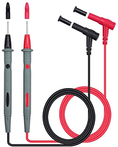 Neoteck 2er Messleitungen Multimeter 1000V/10A Test Kabel mit Kabel Stift Prüfkabel Sonde
