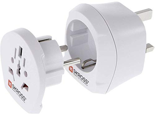 SKROSS® Combo World to UK: Reiseadapter für Reisen aus der ganzen Welt in Länder, die den britischen oder den Schuko-Standard verwenden