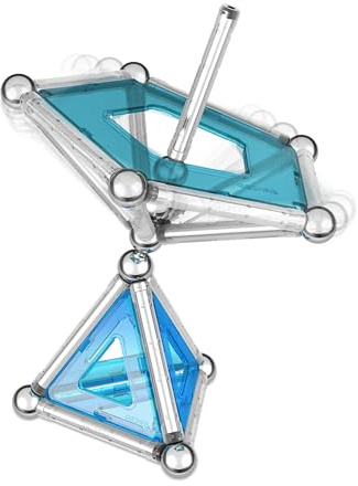GEOMAG - PRO-L 50 Teile, Magnetische Bausteine für Kinder mit Stäben und Kugeln, Kinderspielzeug ab 8 Jahre, Magnetbausteine STEM Spielzeug, Geburtstag und Nikolaus Geschenke Kinder