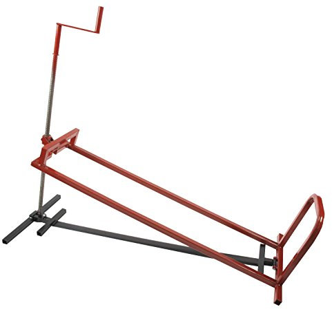 GREENSTAR - Lève Tracteur Tondeuse et Quad - Cric Manuel à Vis à Levage Latéral - Capacité de Levage : 410 kg & Un Angle Maxi de 40°