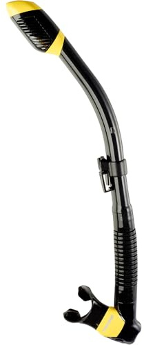 Cressi Supernova Dry Dry Snorkels, Black/Yellow