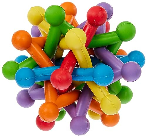 Arquivet Unregelmäßiger Ball für Hunde, 10 cm, Mehrfarbig, groß, Hundespielzeug, zum Spielen und Trainieren Ihres Hundes, unregelmäßige Bewegung