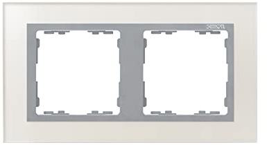 Simon 82927-62 placa de pared y cubierta de interruptor Plata
