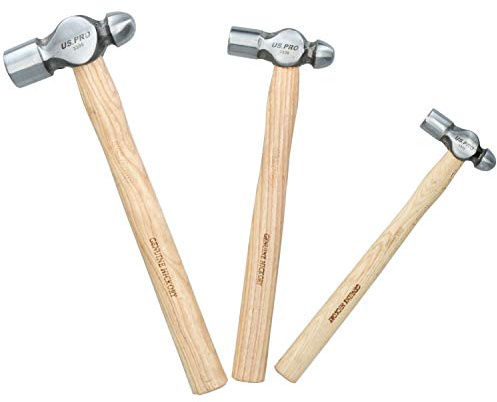 Marteau à panne ronde 3pc Ensemble professionnel par BERGEN À205