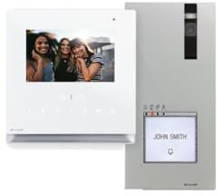 Comelit 8461I Kit Monofamiliare con Pulsiera Quadra e Monitor Icona, Sistema Simplebus
