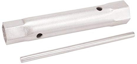 Silverline 345653 Llave de Tubo para Contratuerca de Grifos Monomando, Largo Alcance, 27 y 32 mm