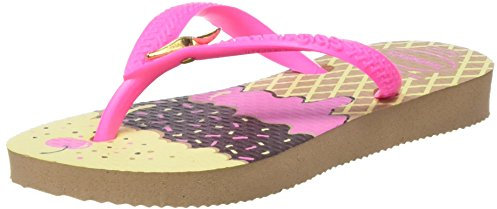 Havaianas Slim Pop, Sandali a punta aperta Bambina, Oro (Rose Gold 3581), 31/32 EU (29/30 Brazilian)