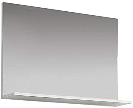 trendteam smart living – Amanda – väggspegel – vit – garderobsspegel med 1 konstruktionsgolv – (B x H x D) 91 x 60 x 14 cm – för hall, vardagsrum eller badrum
