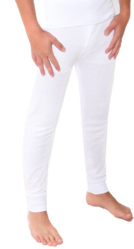 Twin Mens Thermal Long Johns / Pants / Bottoms Colour: White Size: Extra Large (XL)