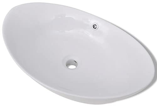 vidaXL Lyxigt ovanpåliggande handfat i keramik 59 x 38,5 cm