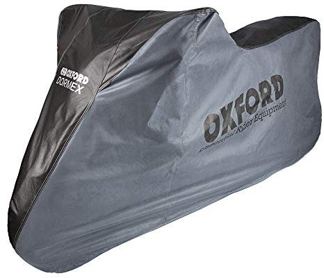 Oxford CV402 Dormex Indoor Motorcycle Cover Medium, Black Grey