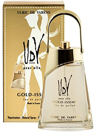 ULRIC DE VARENS - UDV Pour Elle - Eau de Parfum Gold-Issime - Floral Aldéhydé - Parfum Femme - Vaporisateur - Made in France - 75 ml
